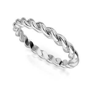 Eternity Ring Białe Złoto - LUVA E12