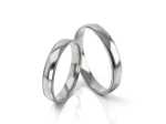 Obrączki ślubne z białego złota - S85