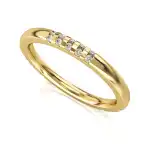 Eternity Ring Żółte Złoto - LUVA E10