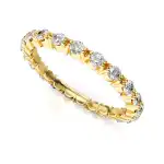 Eternity Ring Żółte Złoto - LUVA E35