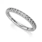 Eternity Ring Białe Złoto - LUVA E3