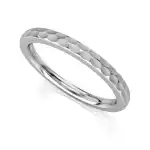 Obrączka eternity ring z białego złota z kamieniami E19