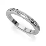 Eternity Ring Białe Złoto - LUVA E32