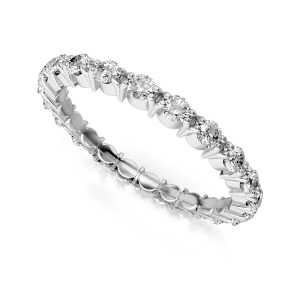 Eternity Ring Białe Złoto - LUVA E35