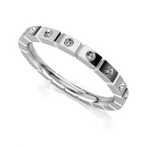Eternity Ring Białe Złoto - LUVA E40