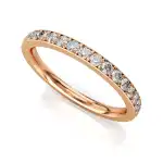 Eternity Ring Czerwone Złoto - LUVA E2
