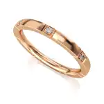 Eternity Ring Czerwone Złoto - LUVA E39