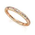 Eternity Ring Czerwone Złoto - LUVA E31