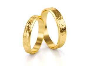 Obrączki ślubne z żółtego złota – F97