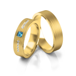 Obrączki ślubne z żółtego złota - B38