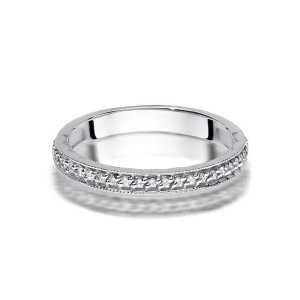 Pierścionek zaręczynowy D536 z białego złota brylant 0,10 