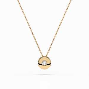 Celebrytka z żółtego złota CB036 z brylantami 0,04 ct 