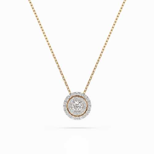 Celebrytka z żółtego złota 585 z 31 brylantami 0,24 ct.