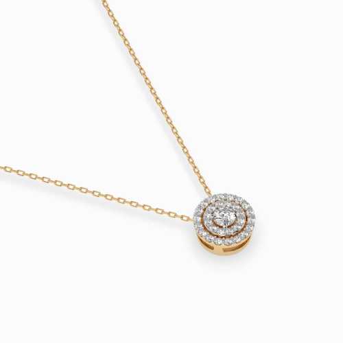 Złota celebrytka 585 z brylantami 0,24 ct.