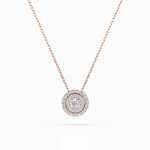 Celebrytka z czerwonego złota CB042 z brylantami 0,24 ct 
