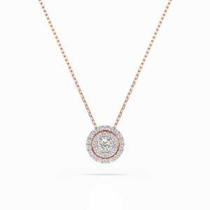 Celebrytka z czerwonego złota CB042 z brylantami 0,24 ct 