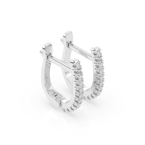 Złote kolczyki próby 585 z brylantami 0,18 ct, elegancja w klasycznej formie