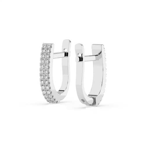 Kolczyki z brylantami 0,22 ct wykonane z białego złota próby 585