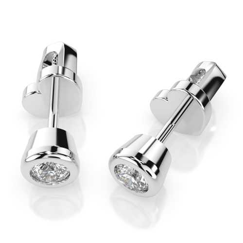 Romantyczne kolczyki z brylantami 0,09 ct próby 585