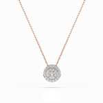 Celebrytka z czerwonego złota CB035  z brylantami 0,14 ct 