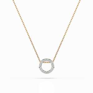 Celebrytka z żółtego złota CB046 z brylantami 0,09 ct