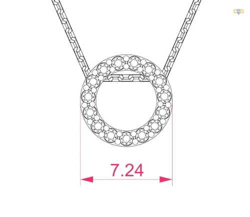 Elegancka celebrytka z żółtego złota próby 585 z 15 brylantami
