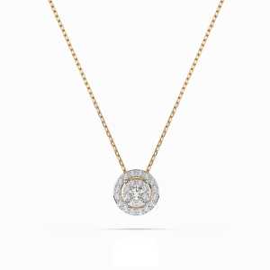 Celebrytka z żółtego złota CB035  z brylantami 0,14 ct 