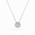 Celebrytka z białego złota CB035 z brylantami 0,14 ct 
