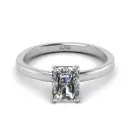 Pierścionek zaręczynowy LV31 z białego złota diament radiant 1,00ct
