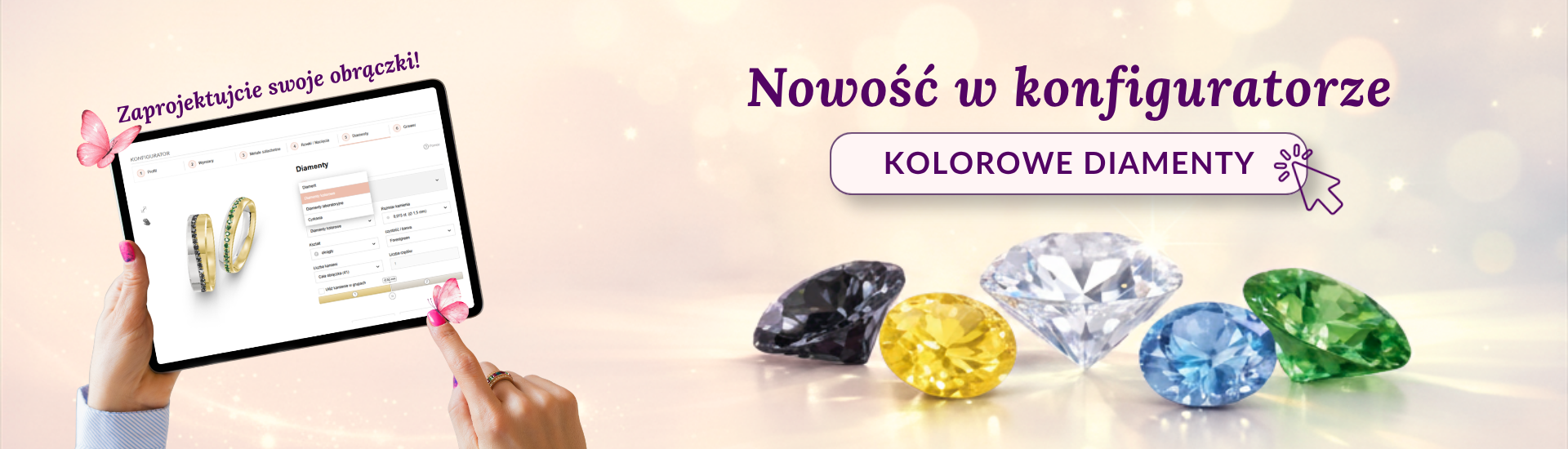 Konfigurator obrączek ślubnych Luva