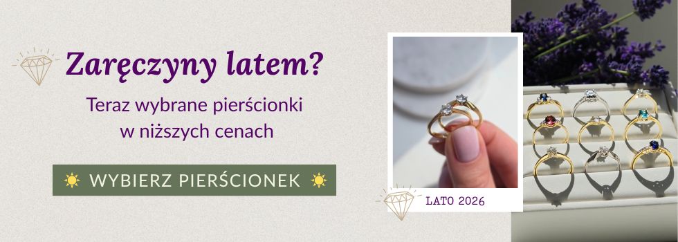  Wakacyjna promocja na pierścionki zaręczynowe